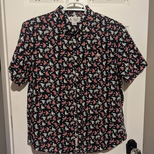 Original Penguin XL Mens Sailboat Button Up Coastal Casual Shirt